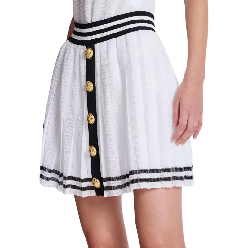 BALMAIN Casual Short Skirts Women's White-5