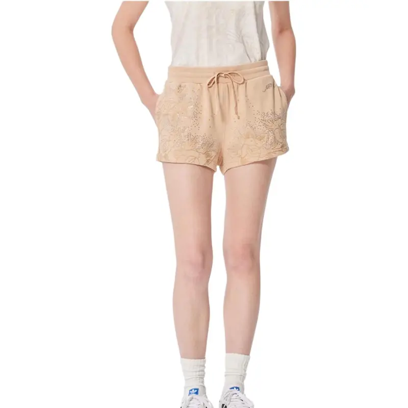 Ed Hardy SS25 Casual Shorts Women's Camel-4