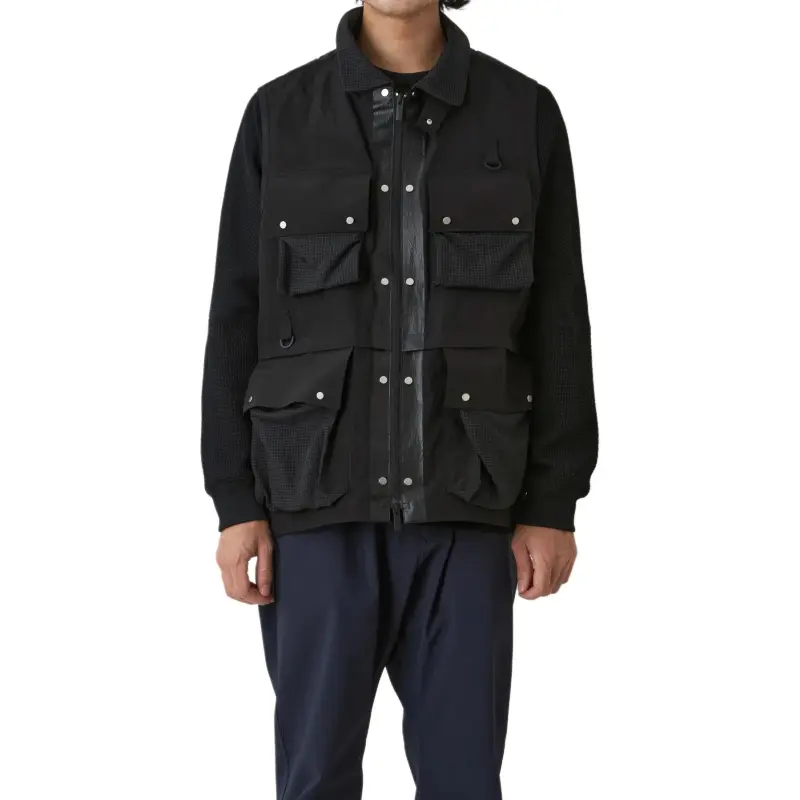 White Mountaineering Vest Men's Black-1