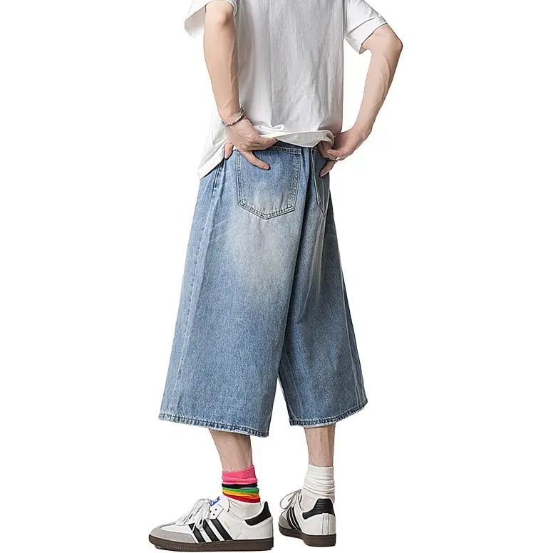 HOKLV Denim Shorts Unisex-3
