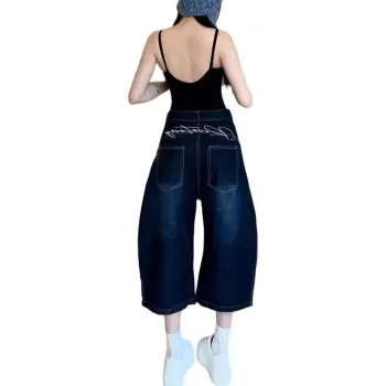 KVIV Denim Shorts Men Vintage Blue 