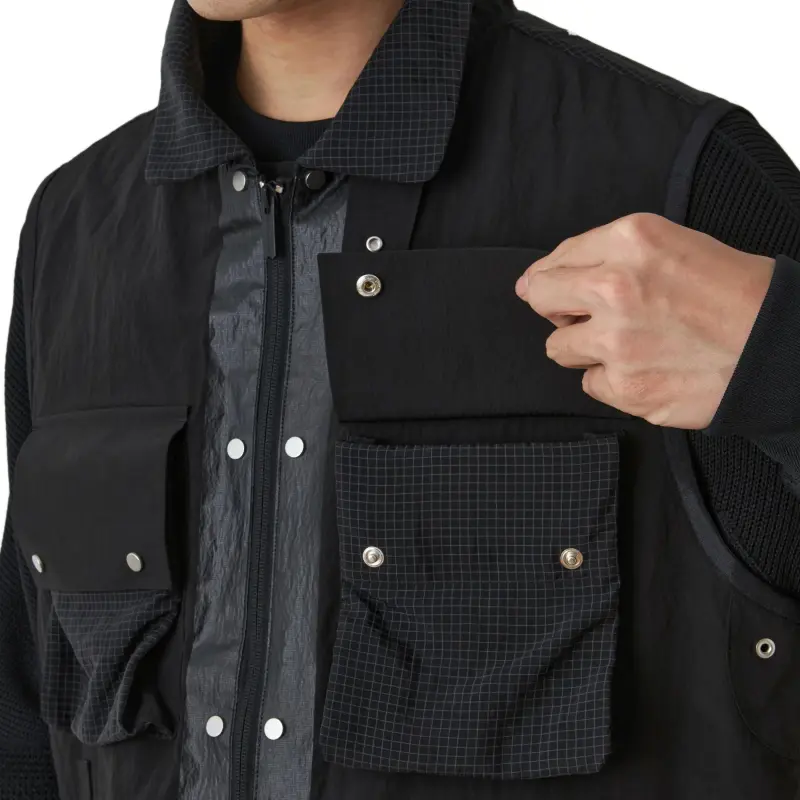 White Mountaineering Vest Men's Black-3