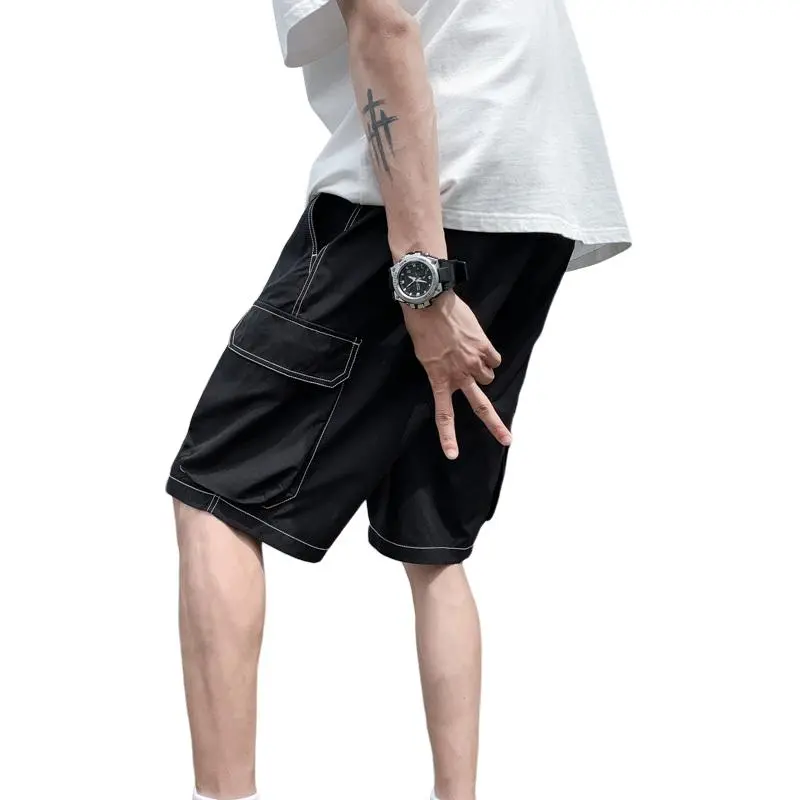 JIMI&JONS Cargo Shorts Unisex Black-1