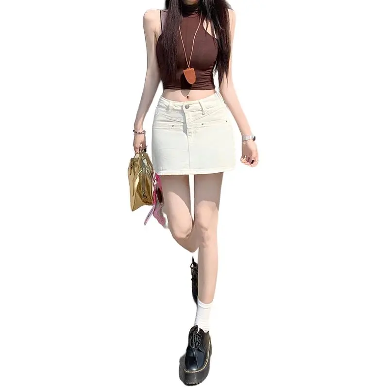 Kazakhstan Denim Short Skirts Women's-14
