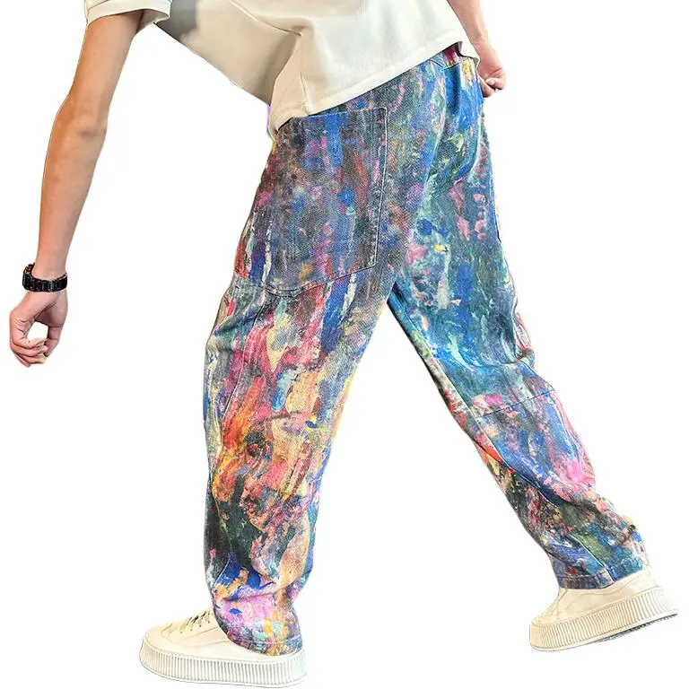 GLFL Casual Pants Unisex Multicolor-1