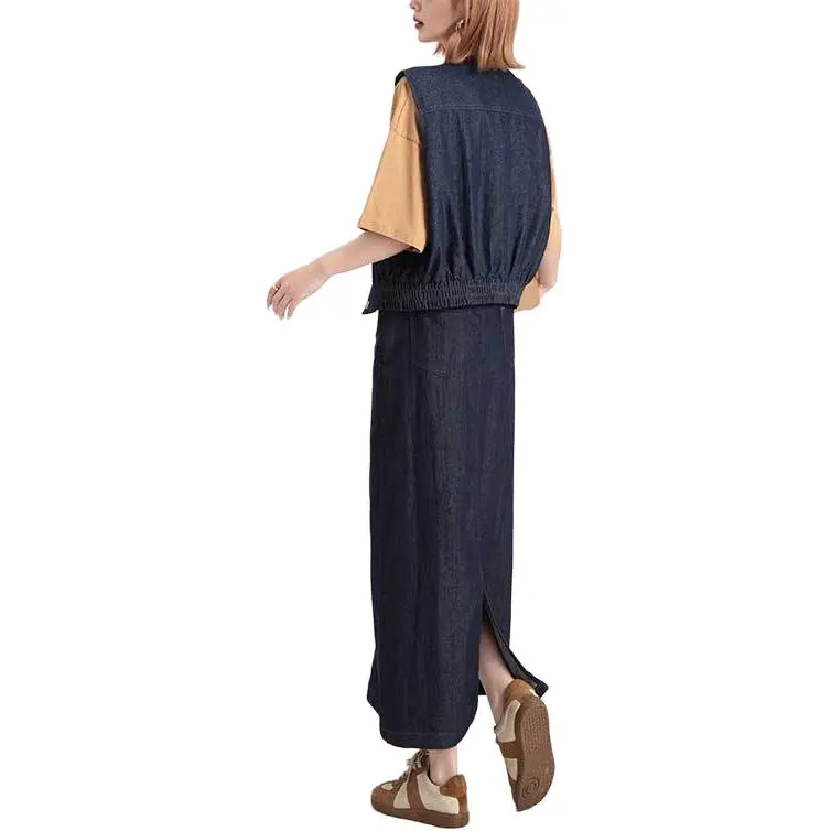 FAWENXIANGZI Two Piece Skirt Sets Women's-3