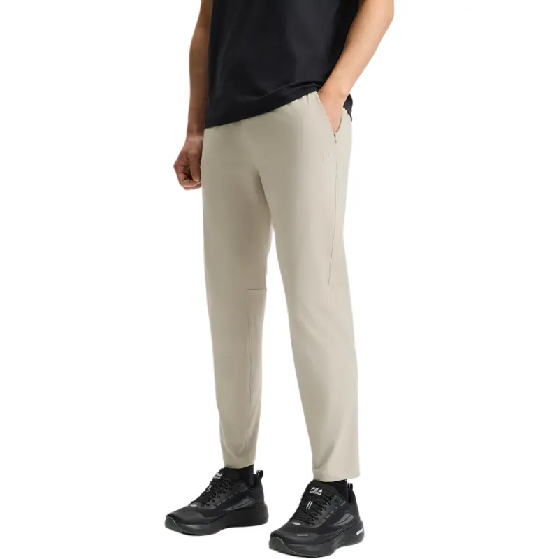 FILA Knitted Sports Pants Men's Medium Gray Khaki-4