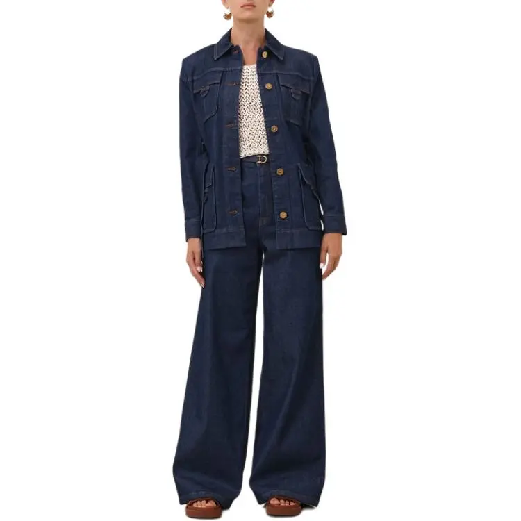 Zimmermann SS25 Denim Jacket Women's Ink-3