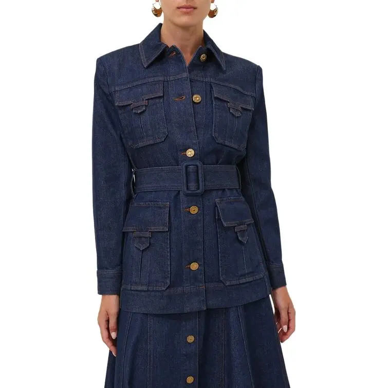 Zimmermann SS25 Denim Jacket Women's Ink-2