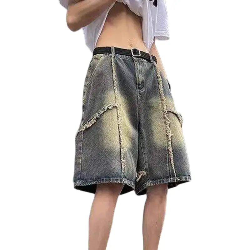 TELENT Denim Shorts Unisex Image Color-3