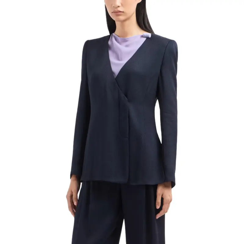 EMPORIO ARMANI V neck Blazer-3