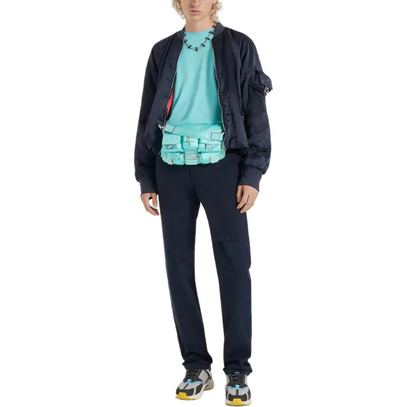 FENDI FW22 Jackets Coats Men's Blue-2