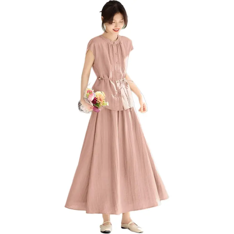 XWI Two Piece Skirt Sets Women's Pink-3