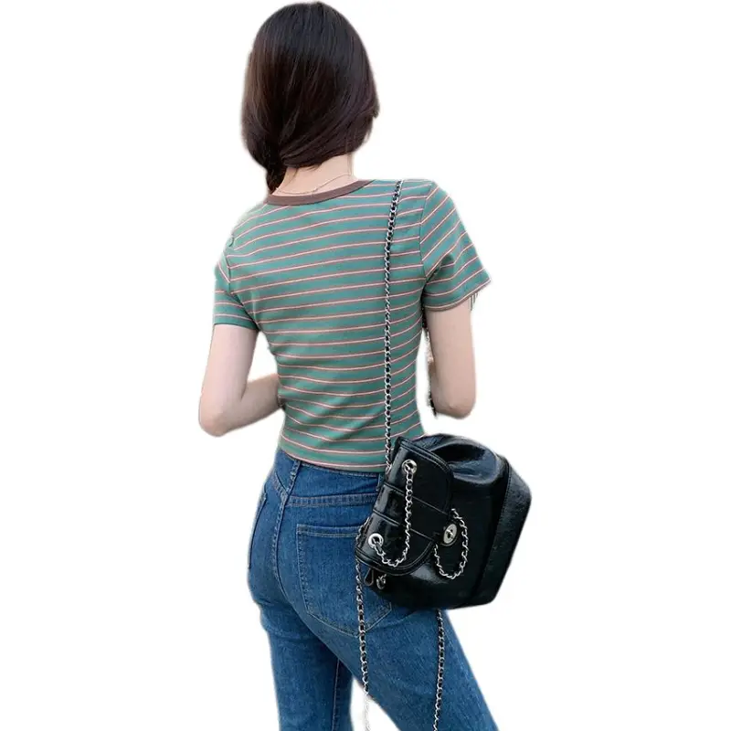 Mu Xiao Xin Set in Sleeve T Shirt Women's-8