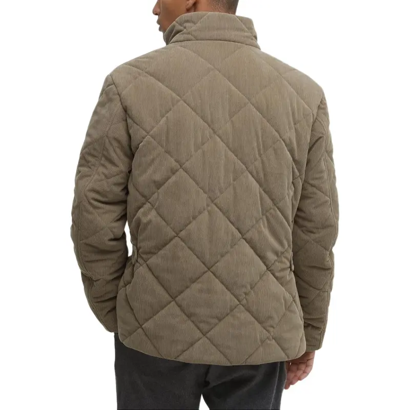 BARBOUR Cord Liddesdale FW24 Puffer Jacket Men's Camel-3
