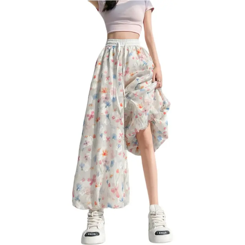 Flowers In Water Casual Pants Women's-2