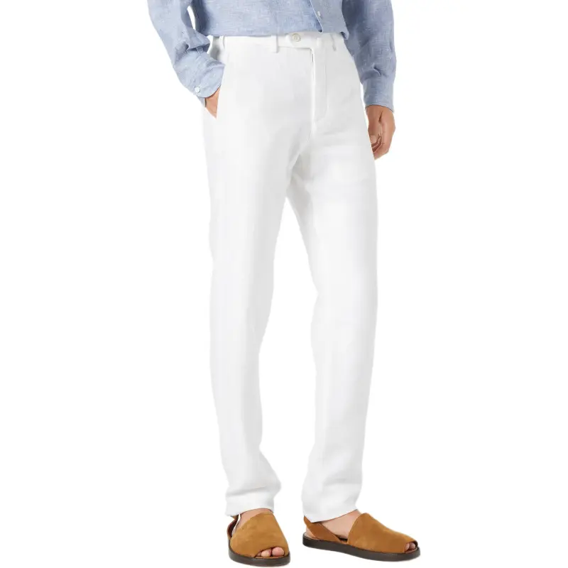Loro Piana SS25 Casual Pants Men's White-2