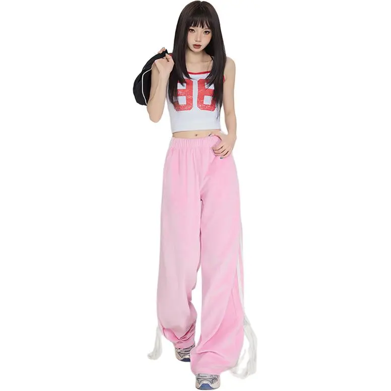 Kazakhstan Casual Pants Women's Barbie Pink-5