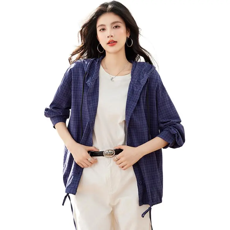 La Chapelle Cropped Coat Women's Blue-1