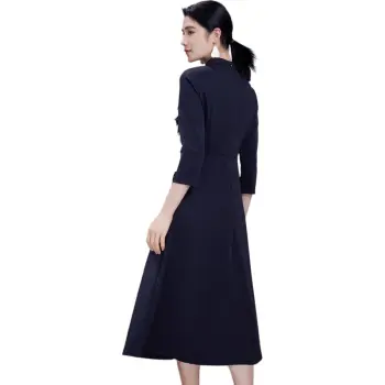 BBLLUUEE Long Sleeved Dress Women's Ink Black
