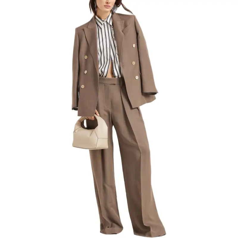 Brunello Cucinelli Shiny Cuff Twill Jacket-1