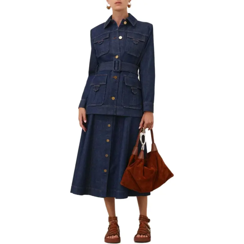Zimmermann SS25 Denim Jacket Women's Ink-1