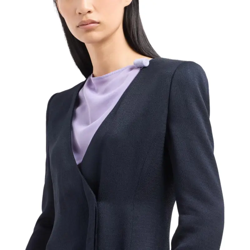 EMPORIO ARMANI V neck Blazer-4