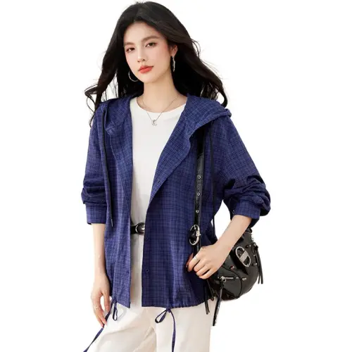La Chapelle Cropped Coat Women's Blue