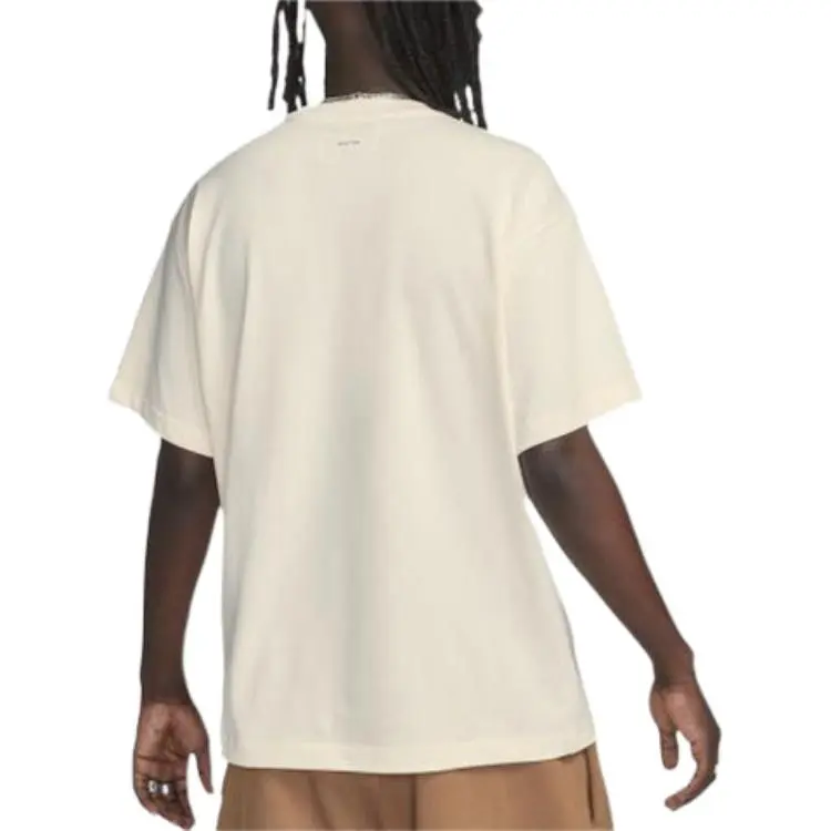 Nike T Shirt Unisex Light Ivory White-1