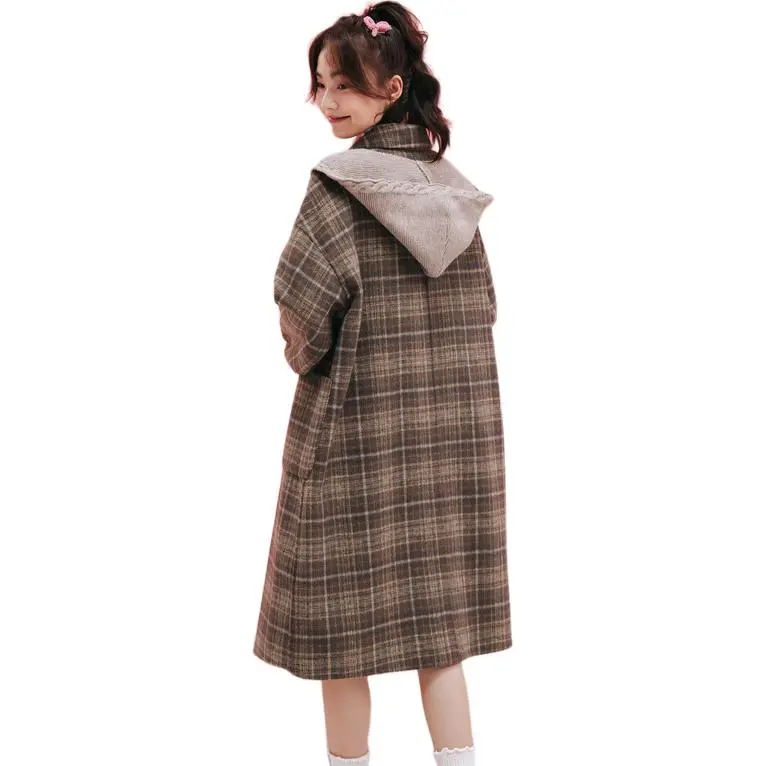 ZIHAN Coat Women's Coffee Plaid-5
