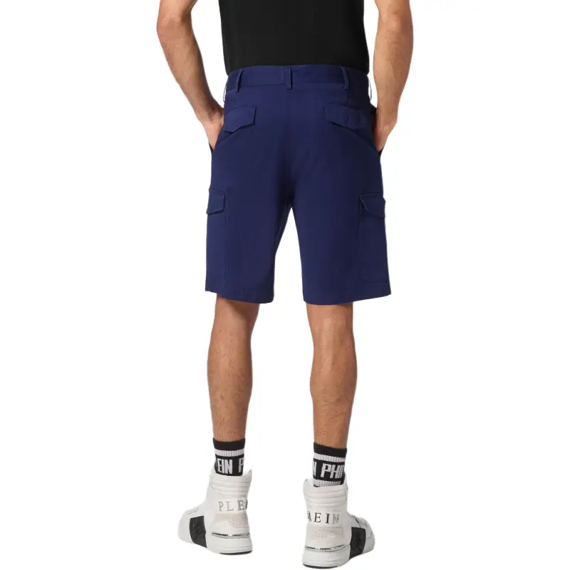 PHILIPP PLEIN Logo plaque Cargo Shorts-3