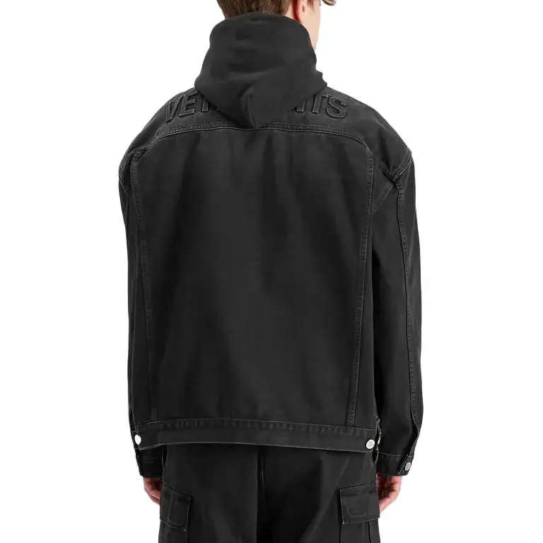 Vetements Hooded Denim Jacket-2