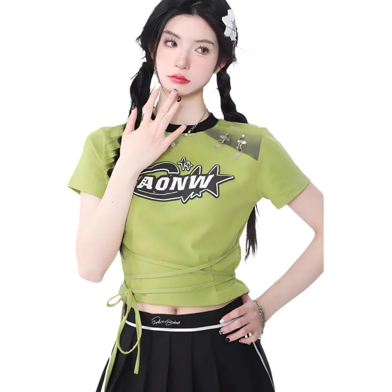KYKW Set in Sleeve T Shirt Women's-2