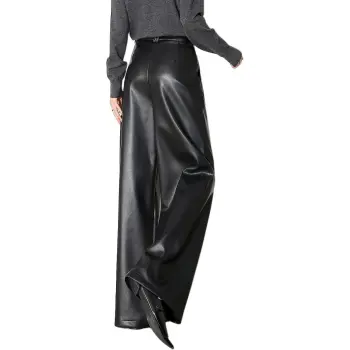 【dme】 Leather Pants Women's Black
