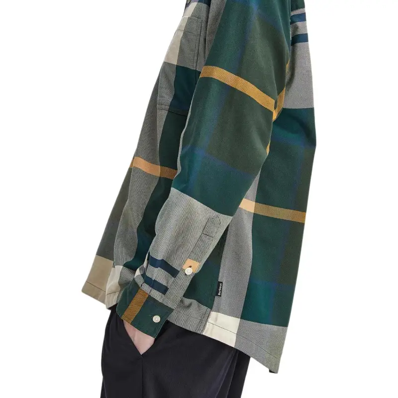 BARBOUR Shirts Men Green-5