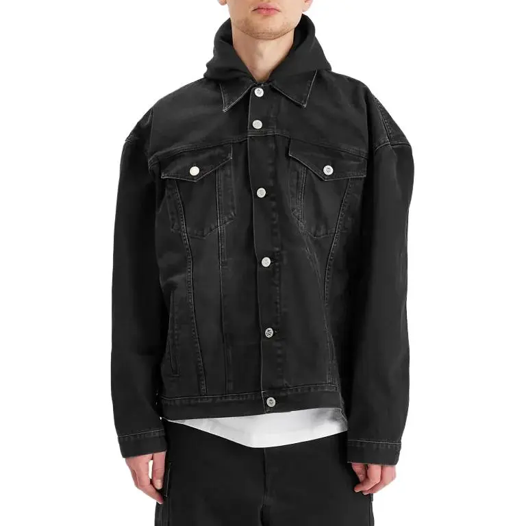 Vetements Hooded Denim Jacket-1
