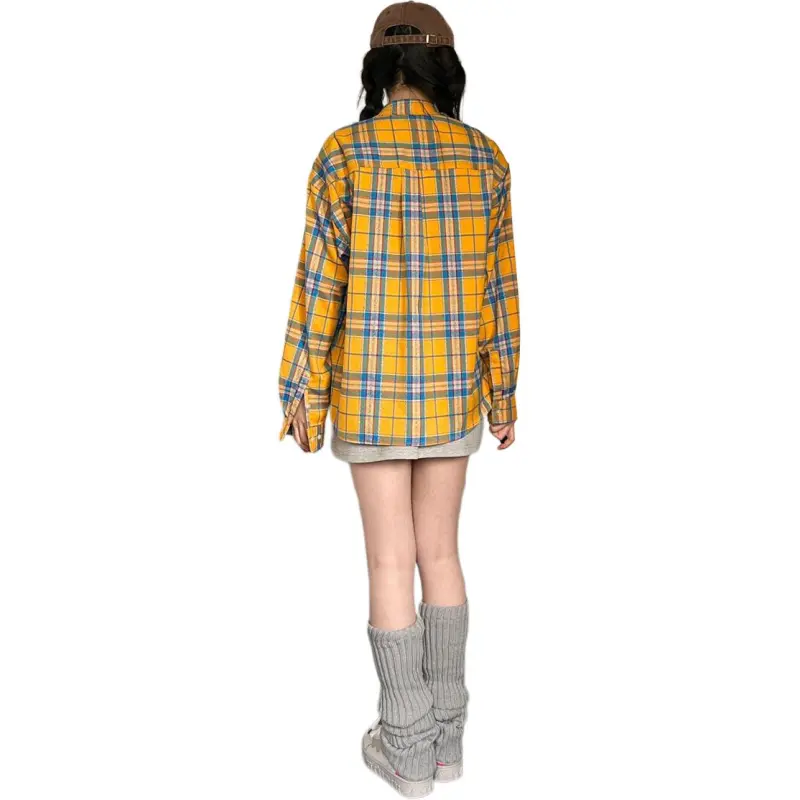 BENGEN Shirts Unisex Yellow-1