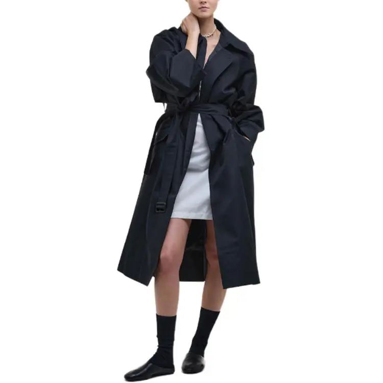 BARBOUR Trench Coat Women's Marine Blue-1