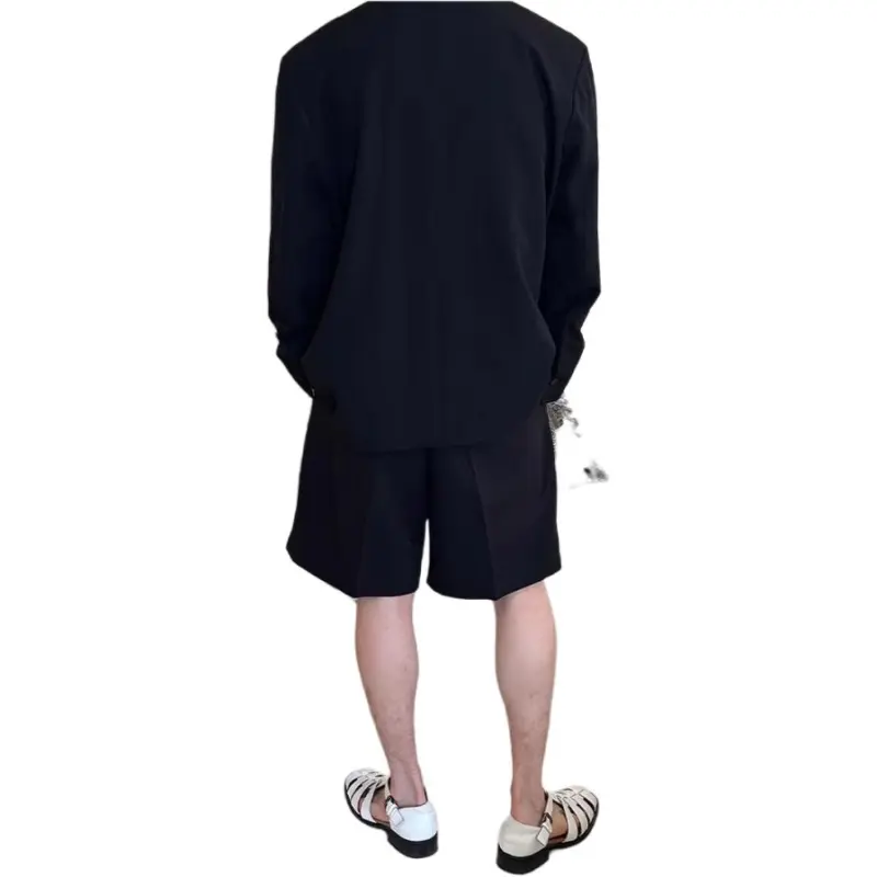 CORNILOT Casual Shorts Unisex Phantom Black-2