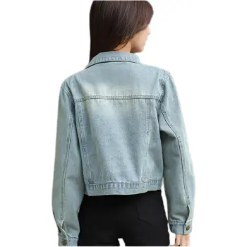 Mu Xiao Xin Denim Jacket Women's Blue