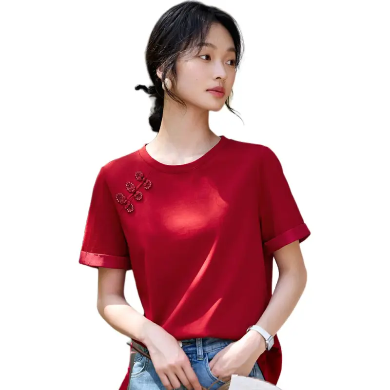 XWI T Shirts Women's Red-5