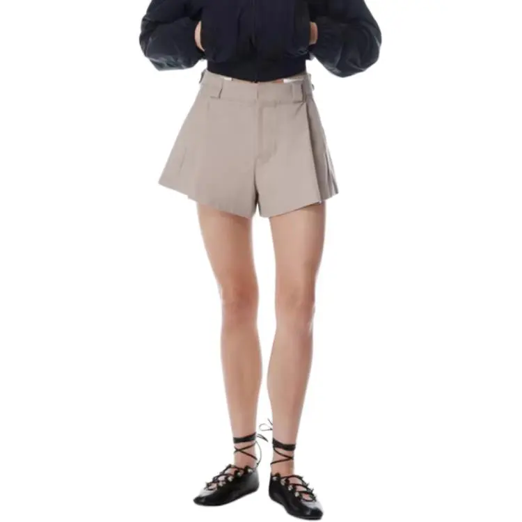 Alexander Wang High waisted Pleated Shorts-1