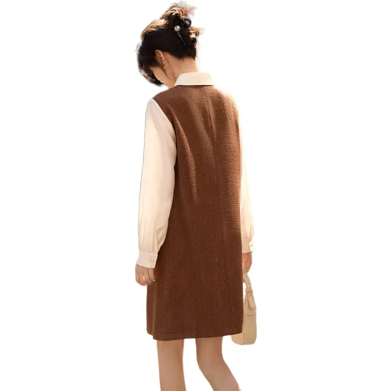 XWI Long Sleeved Dresses Women's Red & White-3