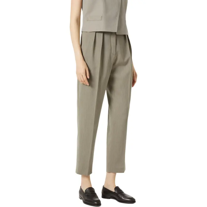 Loro Piana Pleat Detailed Tailored Trousers-2