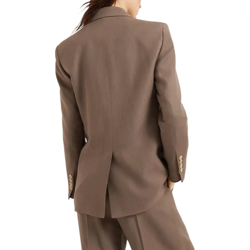 Brunello Cucinelli Shiny Cuff Twill Jacket-3