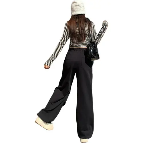 Rose Casual Pants Women's Black
