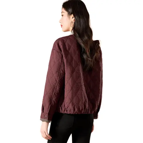 Mylan Spring Fall Cropped Coats Loose Fit Women's Ancora Red Brand Stay Updated With Activity Alerts