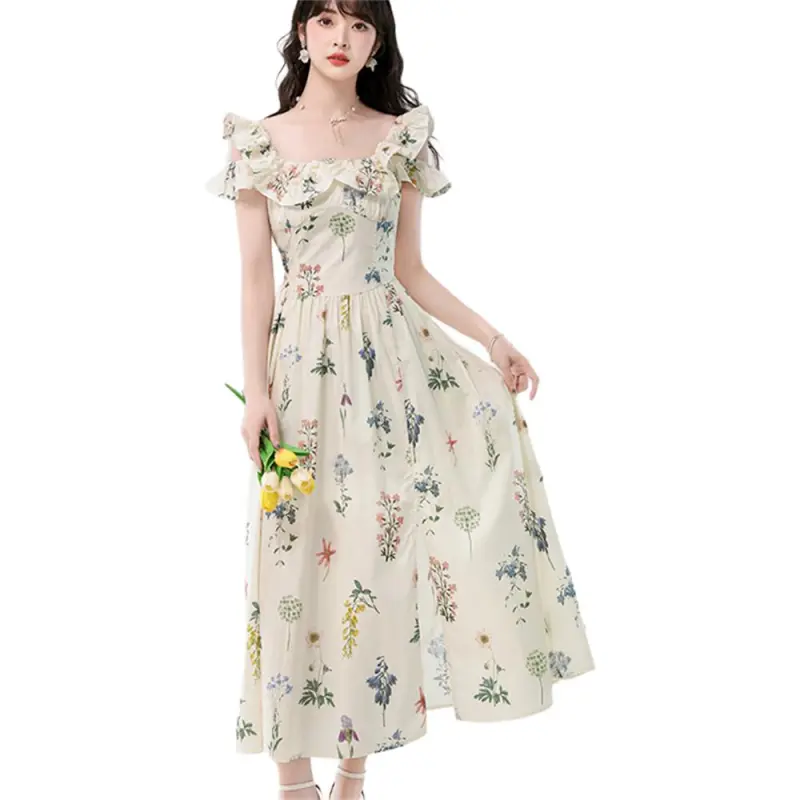 Si Bei'er Short Sleeved Dress Women's-5