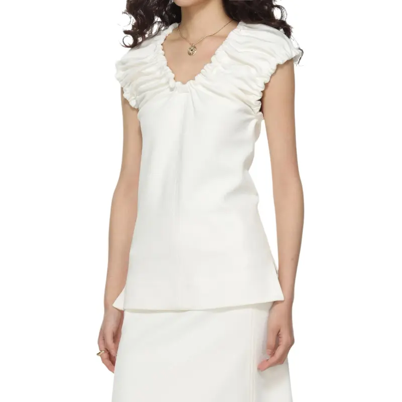 JIL SANDER Gathered Blouse-4