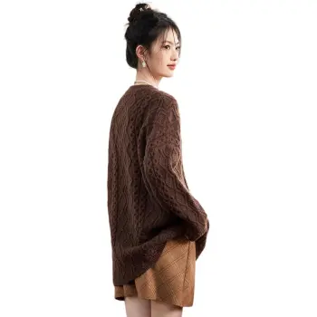 Emodues Knitwear Women's Coffee